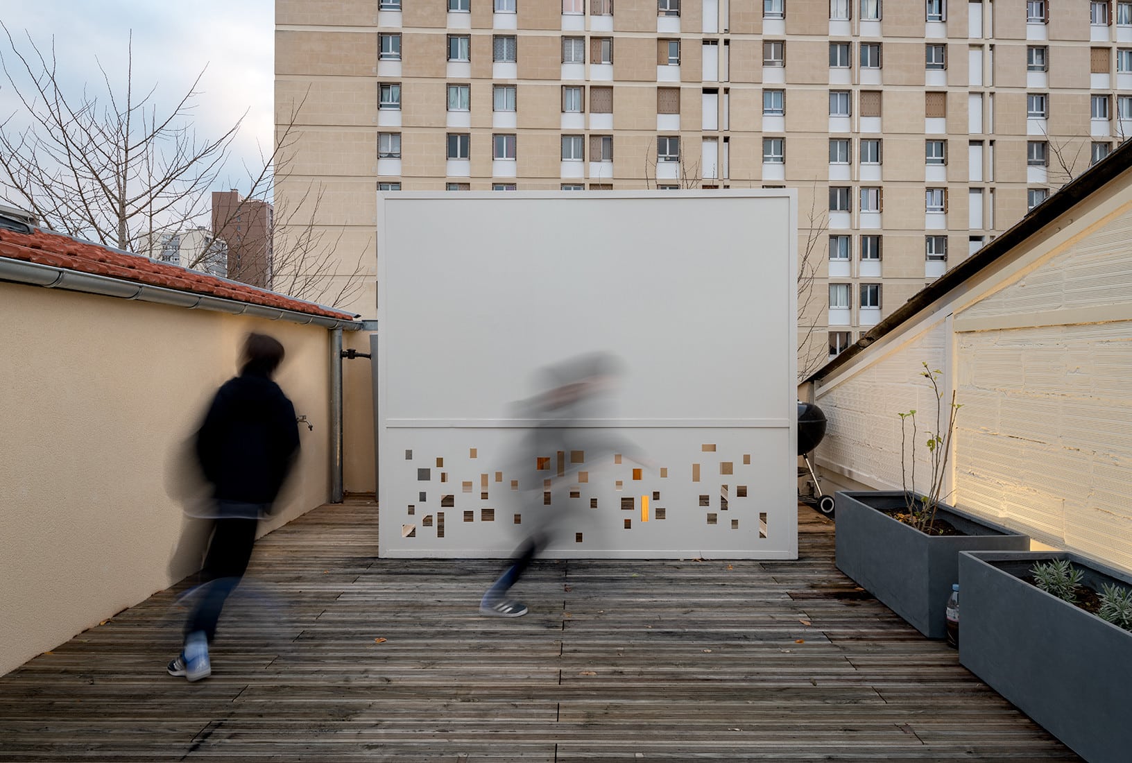 Abri Jardin-Cinéma après l'intervention