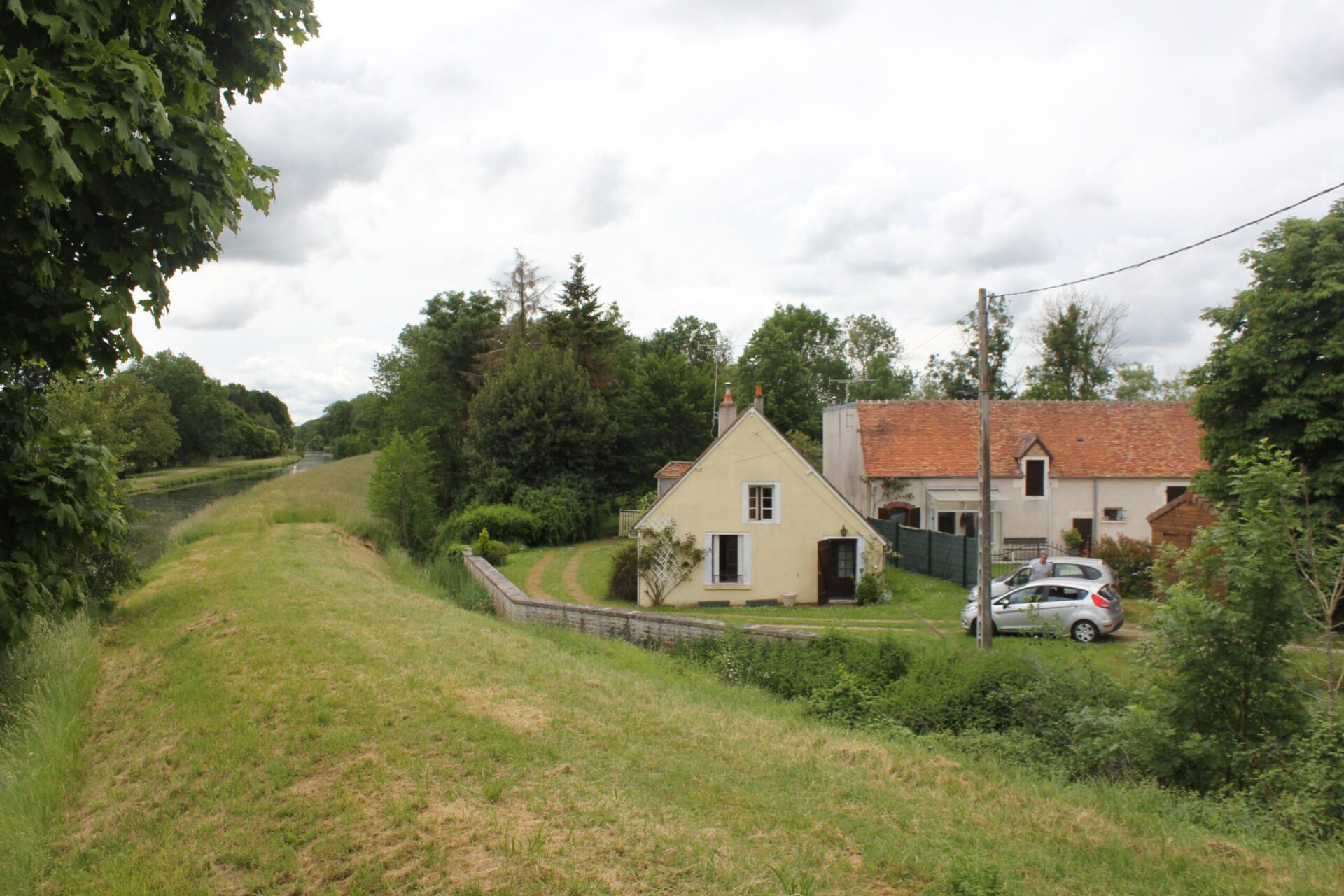 Vue Nord avant l'intervention du projet de Thauvenay